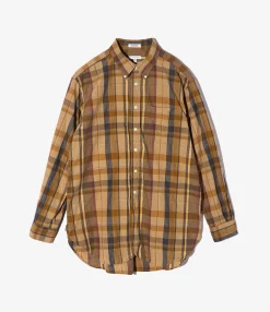 19th Century BD Shirt - Olive Cotton Madras Plaid