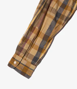 19th Century BD Shirt - Olive Cotton Madras Plaid