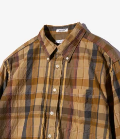 19th Century BD Shirt - Olive Cotton Madras Plaid