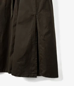 The Button Down Dress - Dk. Brown RAF Twill