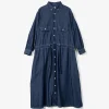 The Button Down Dress - Indigo 6.5oz Denim