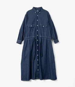 The Button Down Dress - Indigo 6.5oz Denim