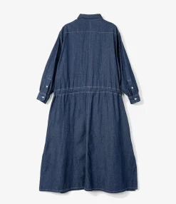 The Button Down Dress - Indigo 6.5oz Denim