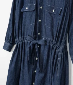 The Button Down Dress - Indigo 6.5oz Denim