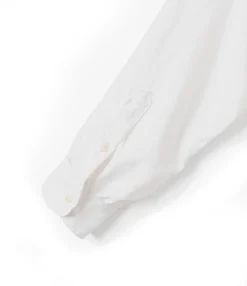 The Button Down Dress - White Nylon 4ply Taslan