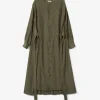 Tie Dress - Olive Sheer Cupro