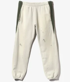 2-Tone String Sweat Pant - Beige - Cotton French Terry