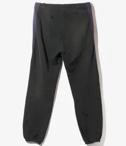 2-Tone String Sweat Pant - Black - Cotton French Terry