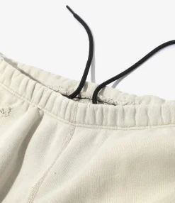 2-Tone String Sweat Pant - Beige - Cotton French Terry