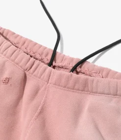 2-Tone String Sweat Pant - Rose - Cotton French Terry