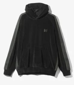 Track Hoody - Black - C/Pe Velour