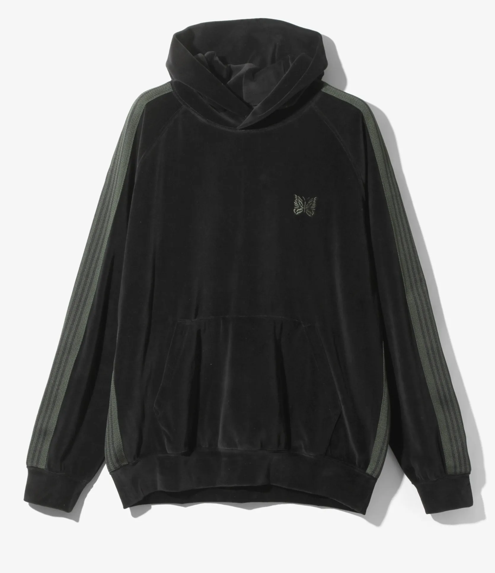 Track Hoody - Black - C/Pe Velour