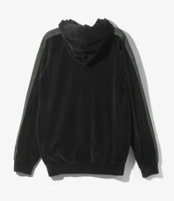 Track Hoody - Black - C/Pe Velour