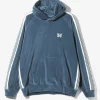 Track Hoody - Marine Blue - C/Pe Velour