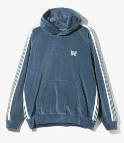 Track Hoody - Marine Blue - C/Pe Velour
