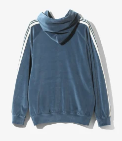 Track Hoody - Marine Blue - C/Pe Velour