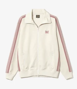 Track Jacket - Ivory - Poly Smooth