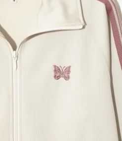 Track Jacket - Ivory - Poly Smooth