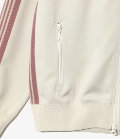 Track Jacket - Ivory - Poly Smooth