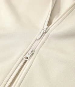 Track Jacket - Ivory - Poly Smooth