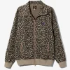 Track Jacket - Leopard - Poly Jacquard