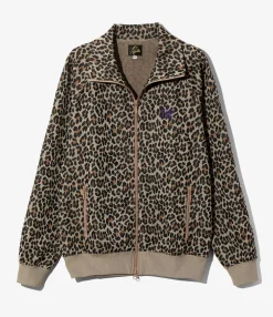 Track Jacket - Leopard - Poly Jacquard