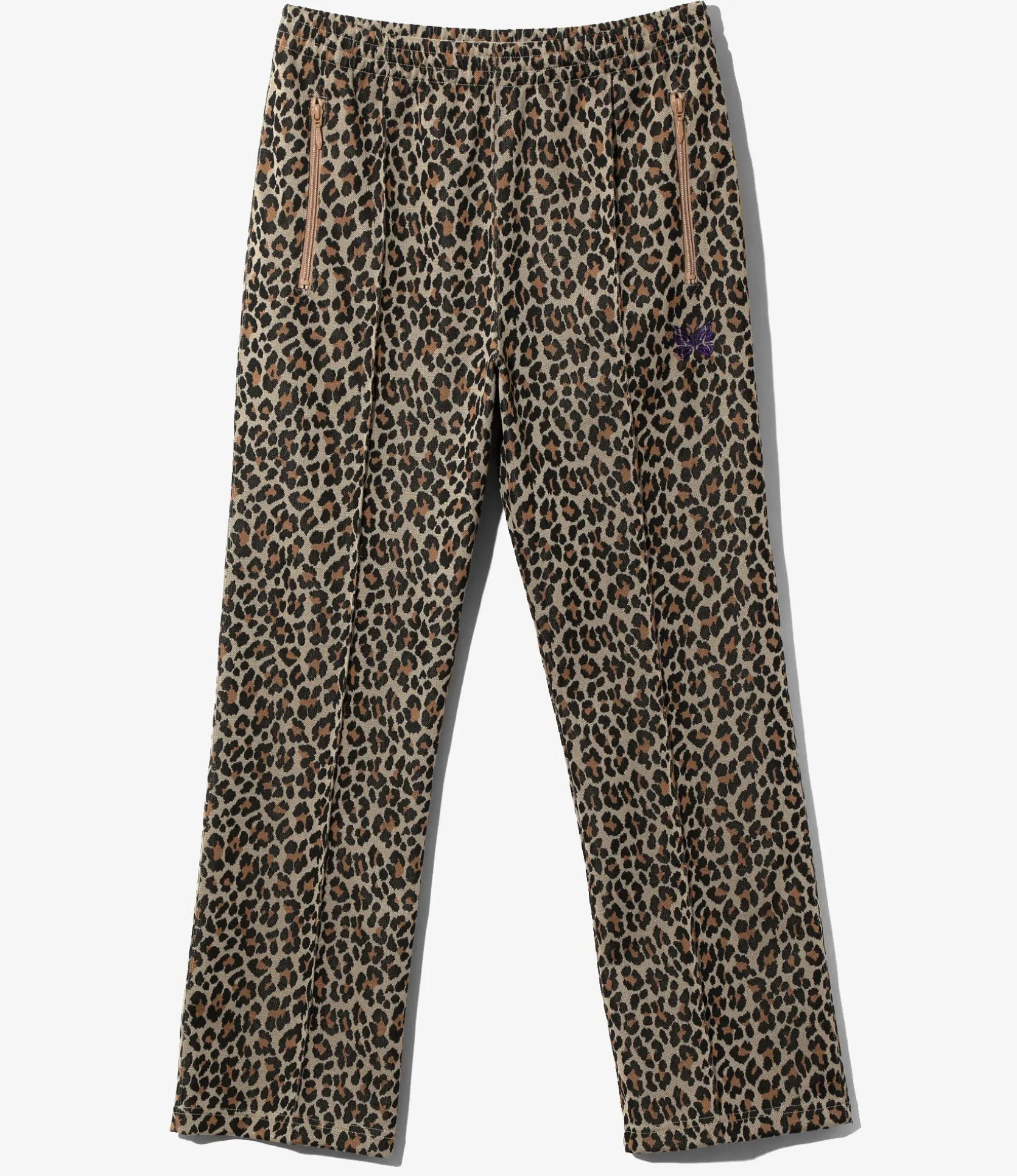 Track Pant - Leopard - Poly Jacquard