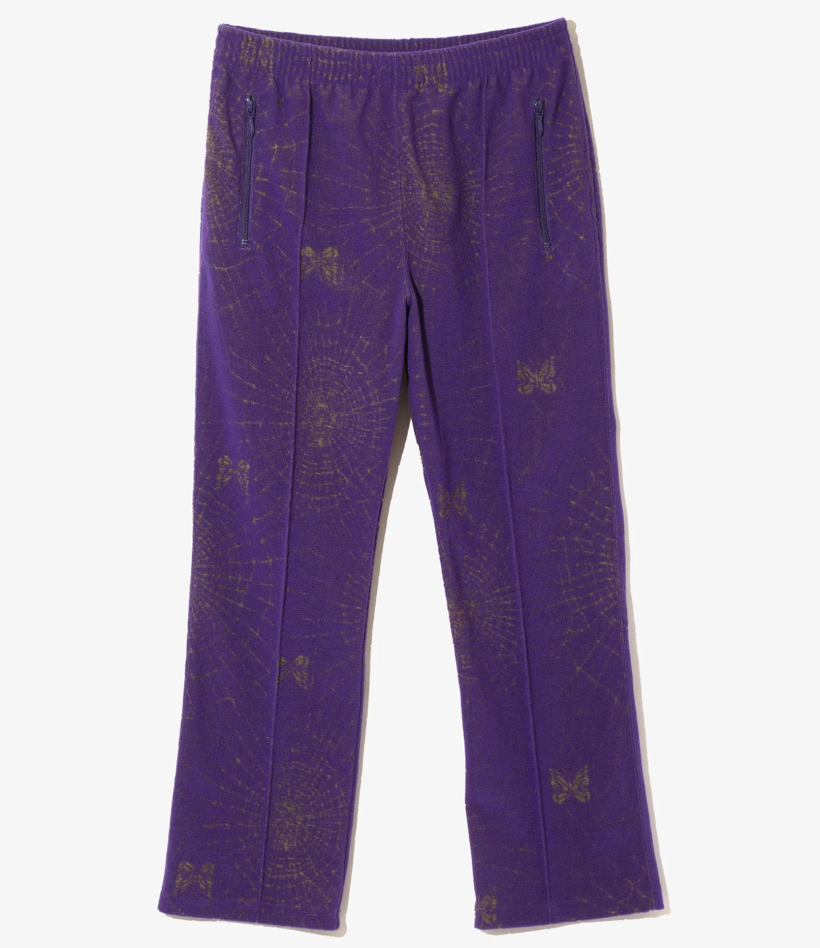 Track Pant - Purple - Pile Jacquard / Spider Web