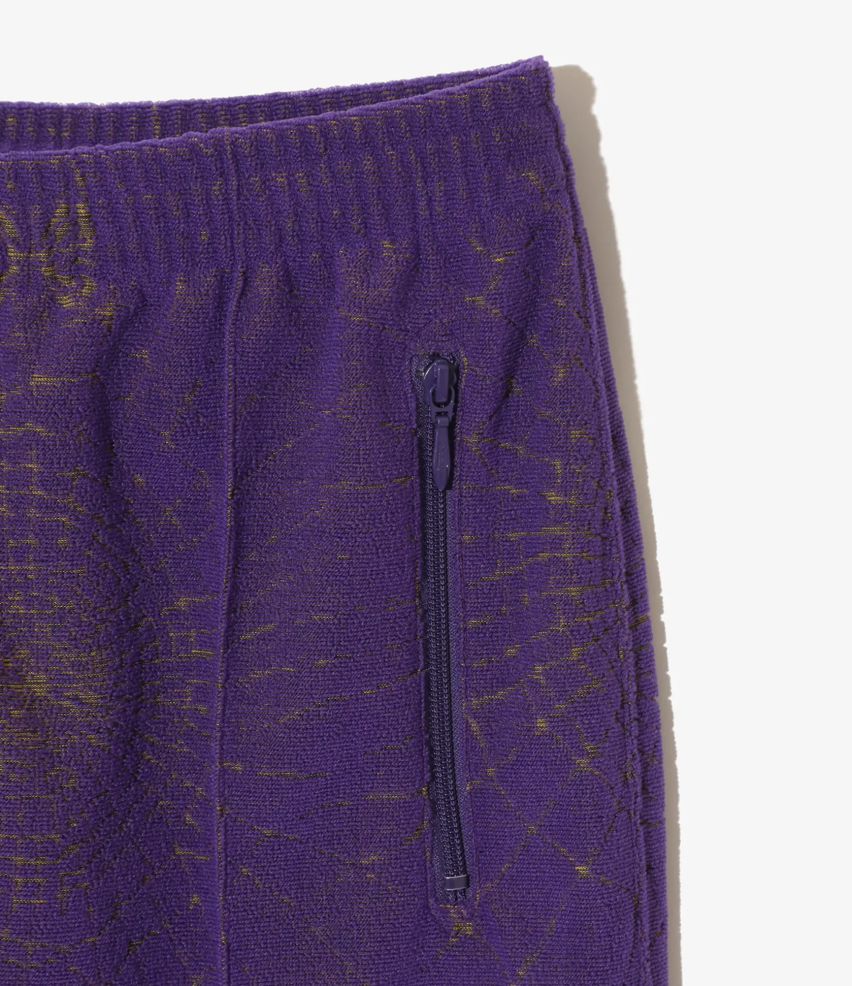 Track Pant - Purple - Pile Jacquard / Spider Web