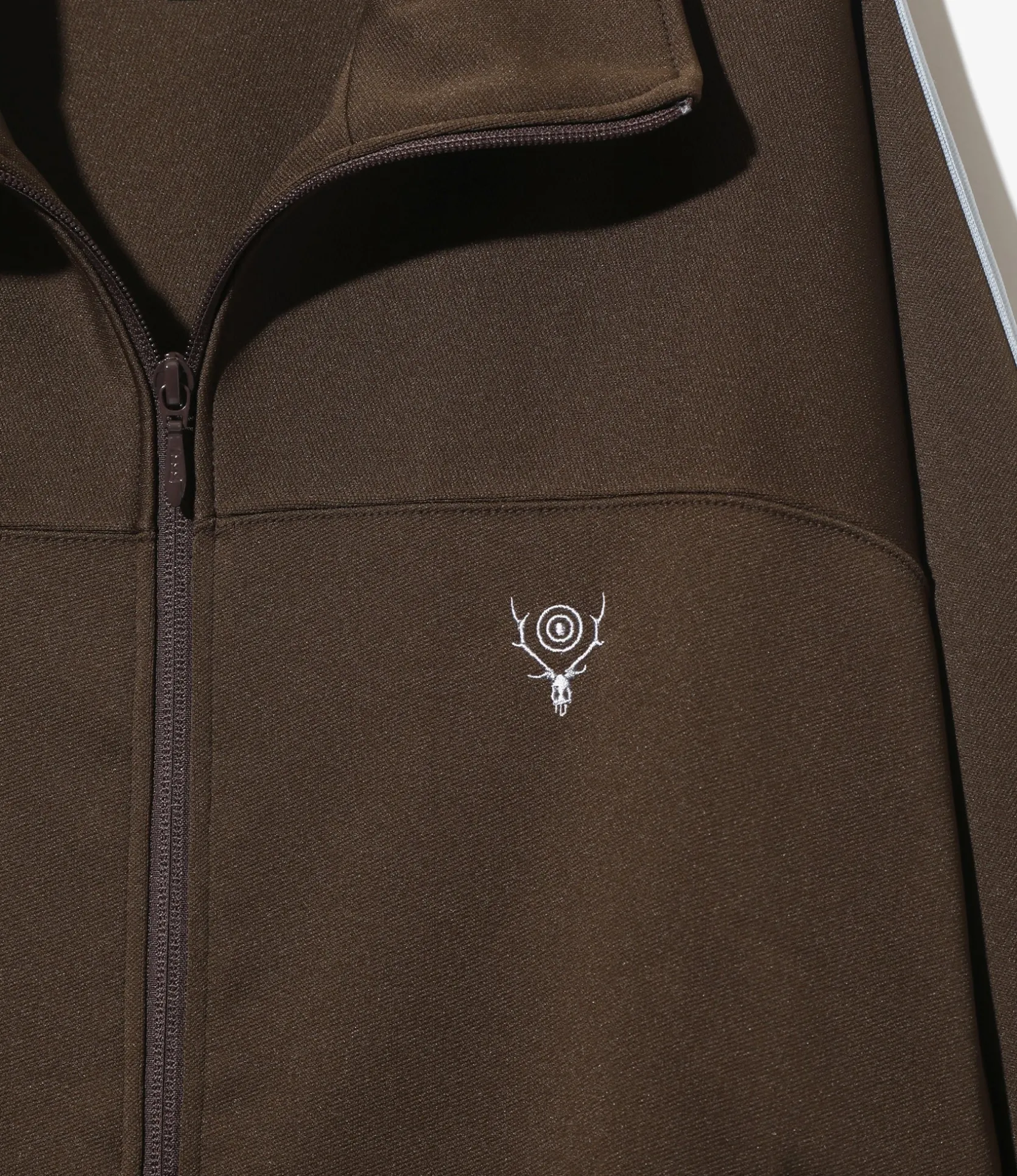 Trainer Jacket - Brown - Poly Smooth