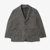 Trans Jacket - Grey Poly Wool Herringbone