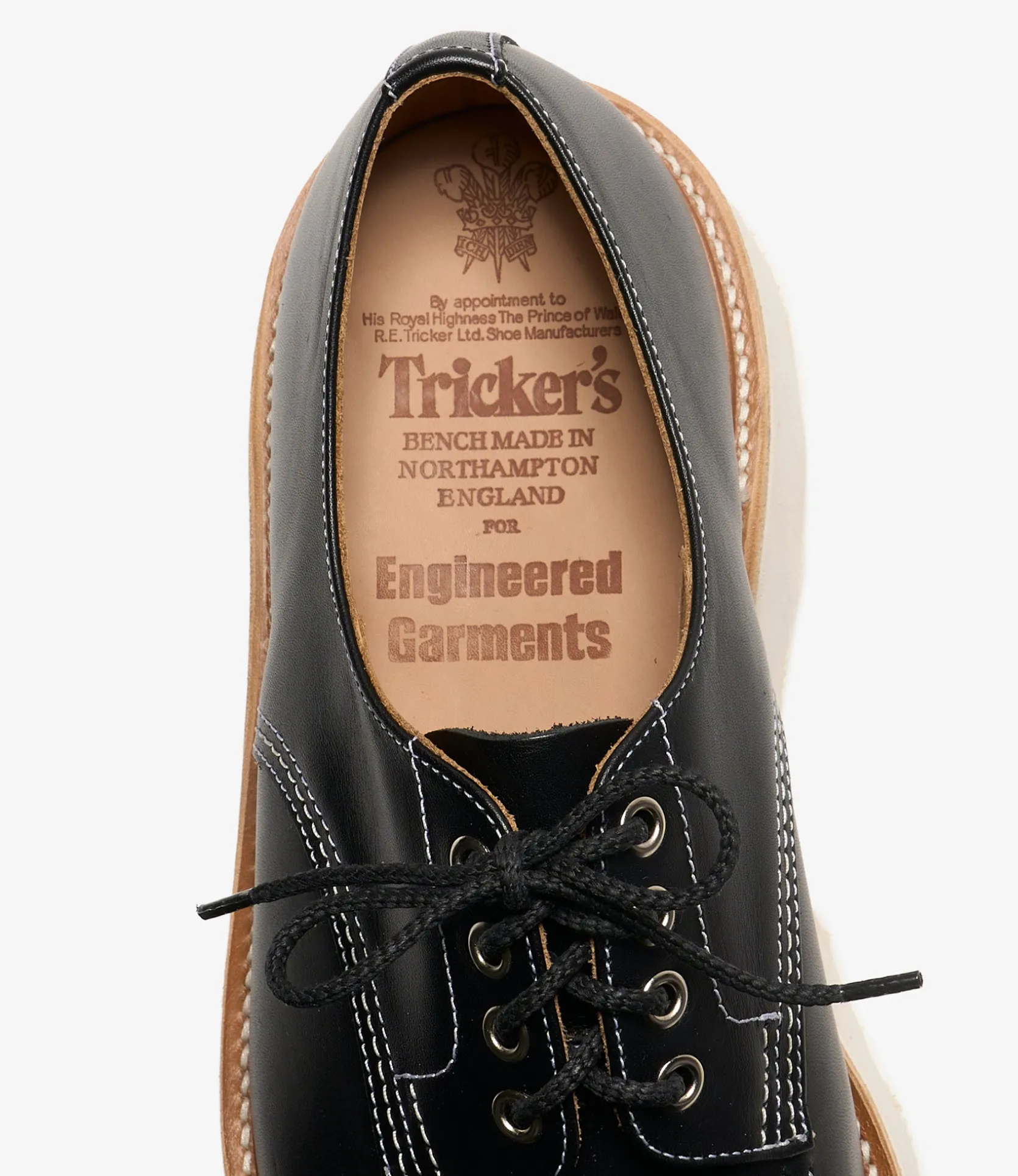 Tricker's x EG - Black Hand Sewn Derby