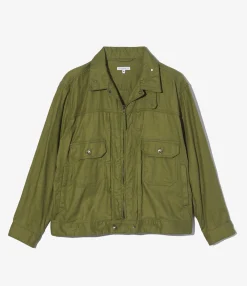 Trucker Jacket - Olive CL Java Cloth