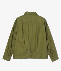 Trucker Jacket - Olive CL Java Cloth