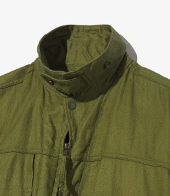 Trucker Jacket - Olive CL Java Cloth