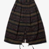 Tuck Skirt  - Black PC Ethnic Jacquard