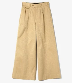 Tucked Buggy Pant - Khaki - Cotton Leopard Jq