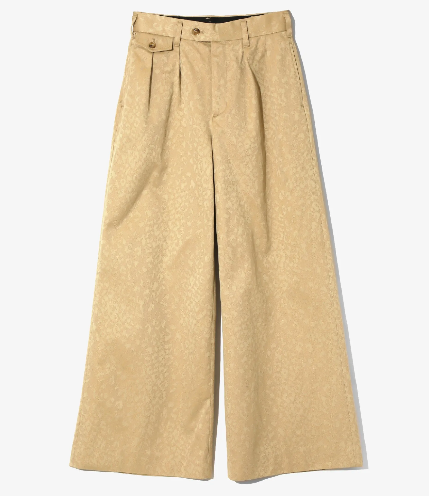 Tucked Buggy Pant - Khaki - Cotton Leopard Jq