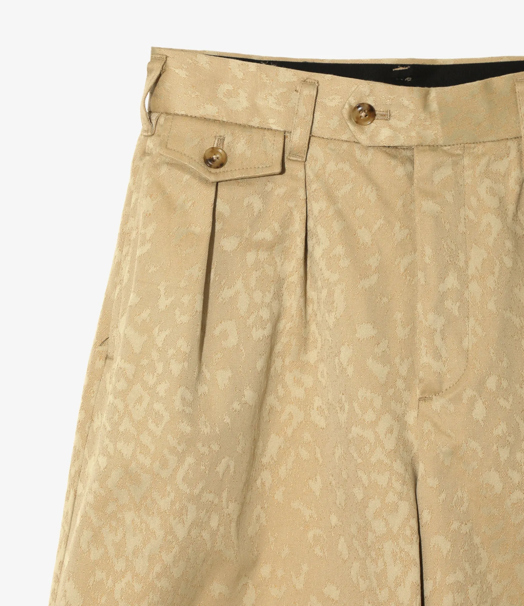 Tucked Buggy Pant - Khaki - Cotton Leopard Jq