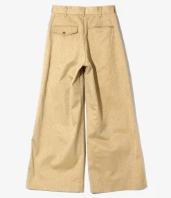 Tucked Buggy Pant - Khaki - Cotton Leopard Jq