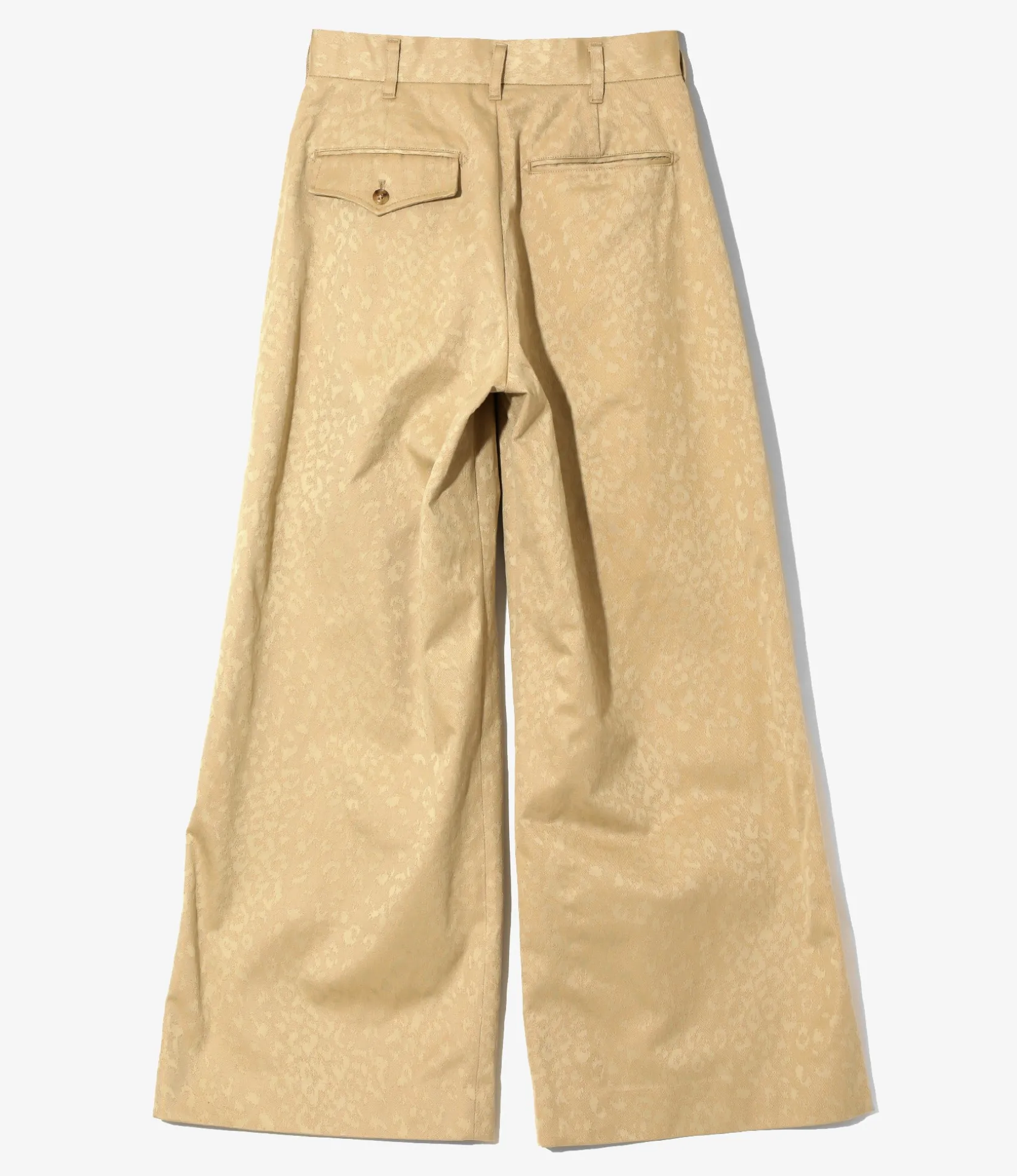 Tucked Buggy Pant - Khaki - Cotton Leopard Jq