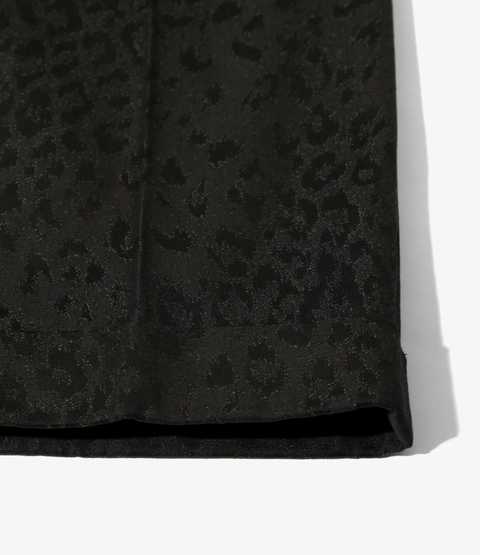 Tucked Trouser - Black - Cotton Leopard Jq