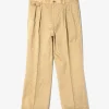 Tucked Trouser - Khaki - Cotton Leopard Jq