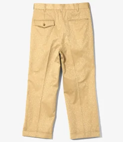 Tucked Trouser - Khaki - Cotton Leopard Jq