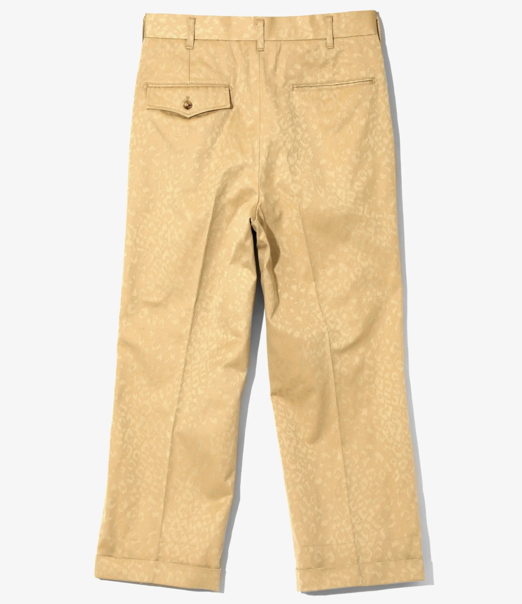 Tucked Trouser - Khaki - Cotton Leopard Jq