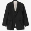 Tuxedo Jacket - Black - Wool Python Jacquard