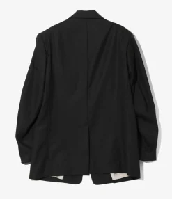 Tuxedo Jacket - Black - Wool Python Jacquard