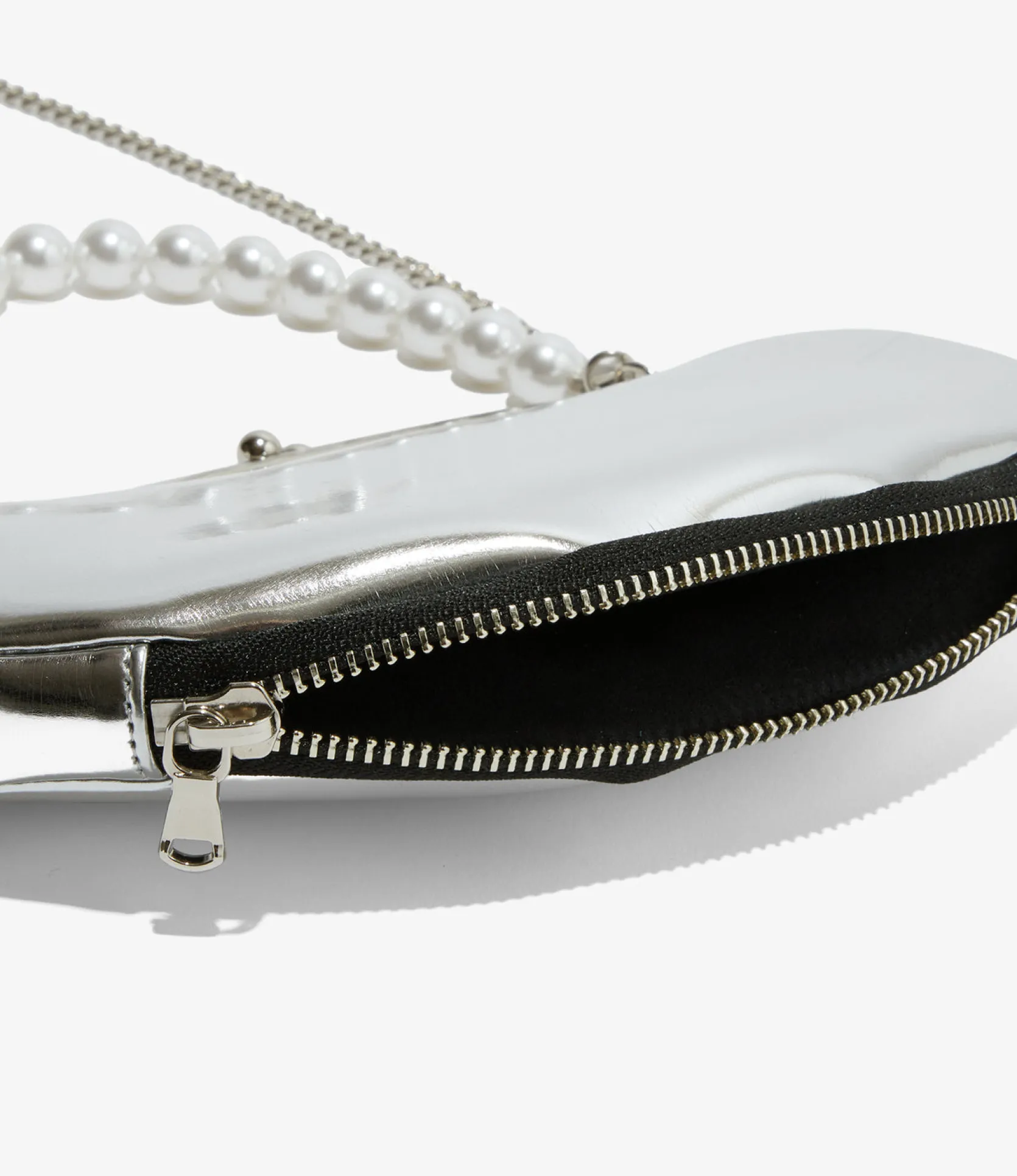 Two-way GAMAGUCHI Bag - Silver