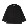 Utility Jacket - Black Cotton Reverse Sateen