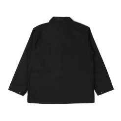Utility Jacket - Black Cotton Reverse Sateen